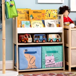 Librero de madera multiuso infantil 63x30x72 cm