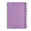Libreta de tela con espiral 120 hojas líneas