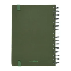 Libreta de tela con espiral 120 hojas cuadros