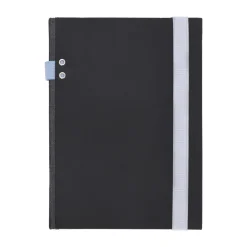 Libreta de tela con portaboligrafo 176 hojas puntos