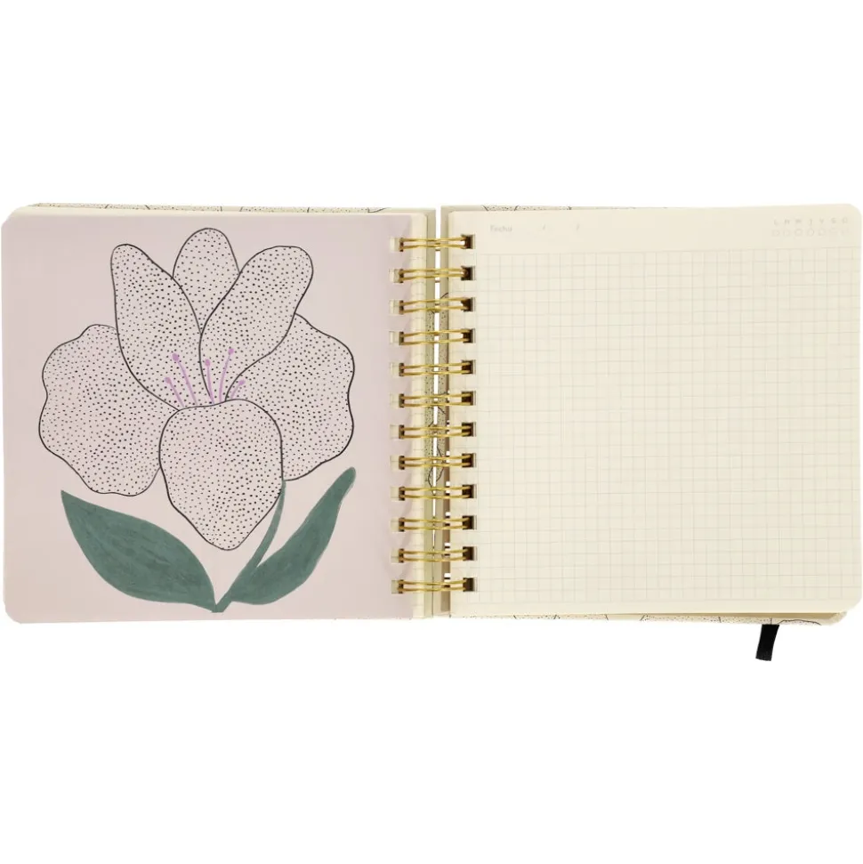 Libreta espiral 160 hojas con líneas y cuadros 17x3,5x17 cm