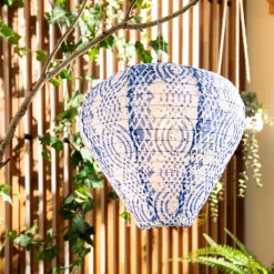 Lámpara solar de tela colgante S 28 cm