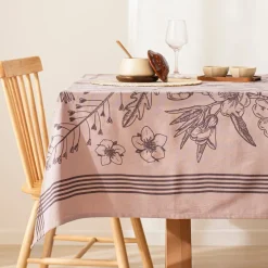Mantel de algodón con diseño estampado