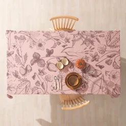 Mantel de algodón con diseño estampado 160x280 cm