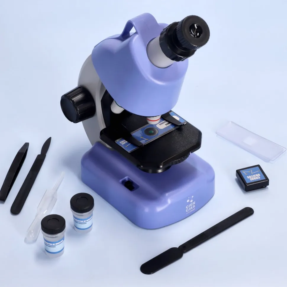 Microscopio con luz LED