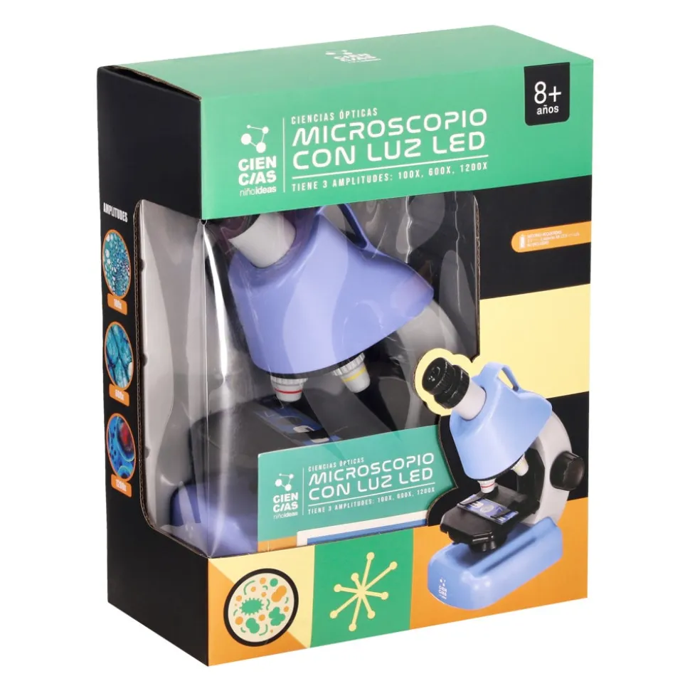 Microscopio con luz LED