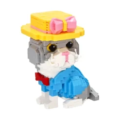 Minibloques gato con sombrero nivel 4