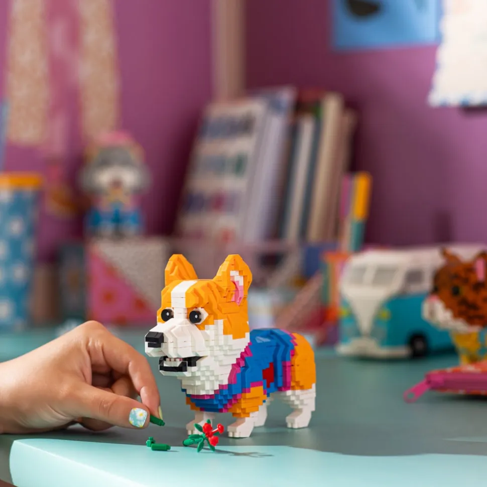 Mini bloques nivel 4 - Perro Corgi