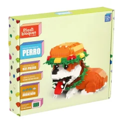 Minibloques perro con sombrero nivel 4