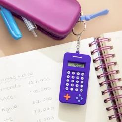 Mini calculadora con llavero