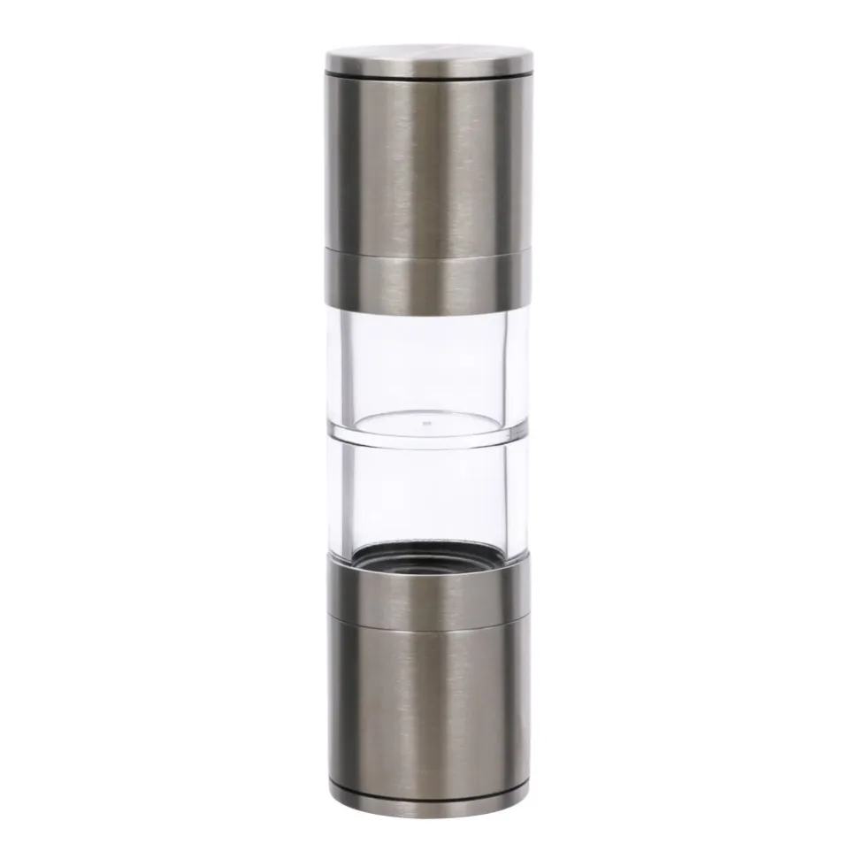 Molinillo doble de acrílico y acero inoxidable 270 gr