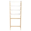 Mueble de bambú inodoro 4 niveles 64x32x167,5 cm
