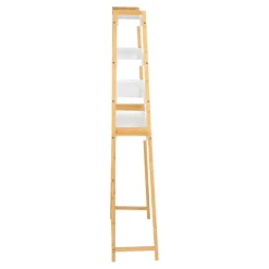 Mueble de bambú inodoro 4 niveles 64x32x167,5 cm