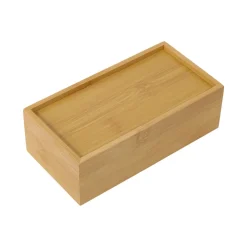 Organizador de cajón de bambú 15,5x8x5 cm