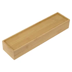 Organizador de cajón de bambú 32,5x8x5 cm