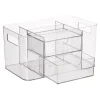 Organizador de cosméticos 2 cajones 24,6x14,6x12,8 cm