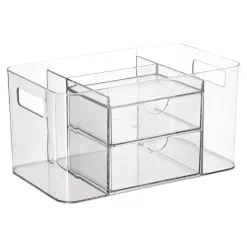 Organizador de cosméticos 2 cajones 24,6x14,6x12,8 cm