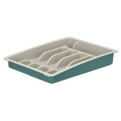 Organizador de cubiertos de plástico extensible
