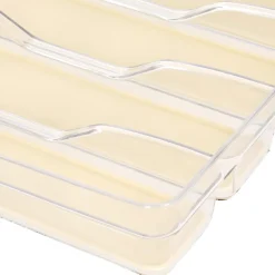 Organizador de cubiertos plástico PET con antideslizante