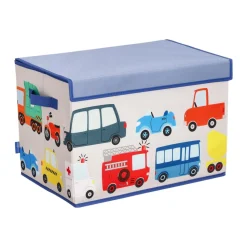 Organizador de tela tipo baúl 45x30x30 cm
