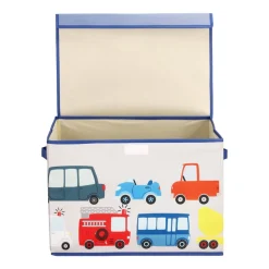 Organizador de tela tipo baúl 45x30x30 cm
