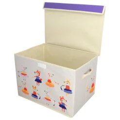 Organizador de tela tipo baúl 45x30x30 cm