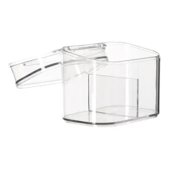 Organizador pequeño de plástico transparente 10,5x7,5x9 cm