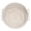 Panera de metal con forro de tela 20x11 cm