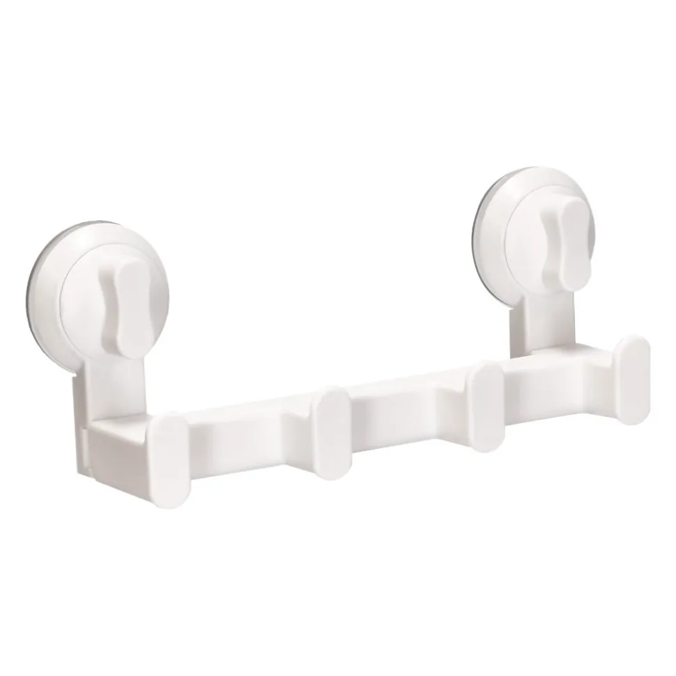 Percha triple para el baño con succión 24,5 x 6 x 9,5 cm