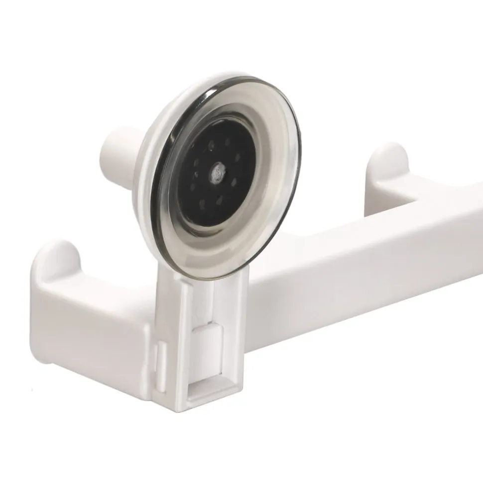 Percha triple para el baño con succión 24,5 x 6 x 9,5 cm