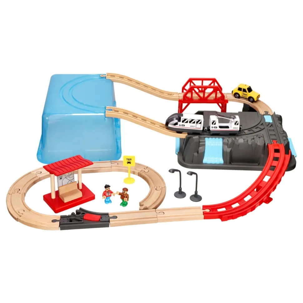 Pista para tren de juguete 39 piezas