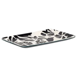 Plato de porcelana con diseño 20x13 cm