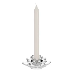 Porta T-Light vidrio flor 12,3x5 cm