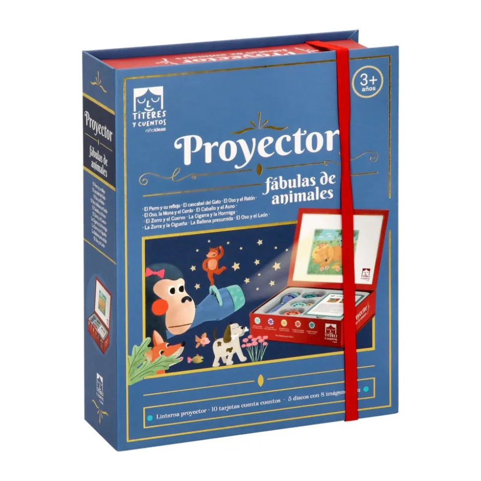 Proyector de cuentos con fabulas de animales