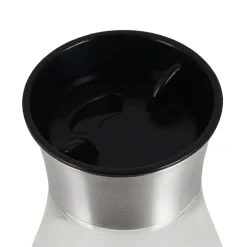 Salero de vidrio con tapa de plástico 125 ml