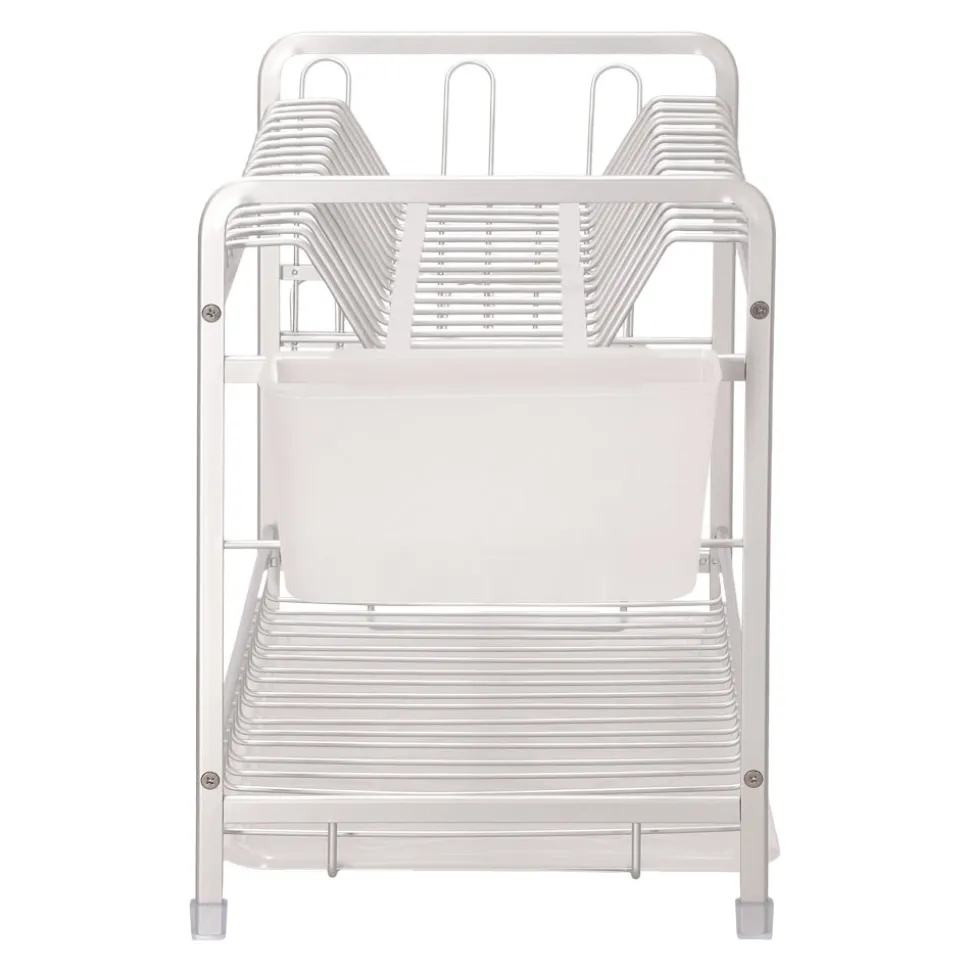 Secaplatos de alumnio con 2 niveles 51x24,5x34 cm