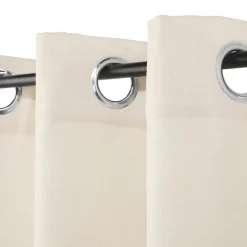 Set 2 cortinas texturadas con ojetillos 140x240 cm