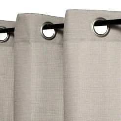 Set 2 cortinas texturadas con ojetillos 140x240 cm