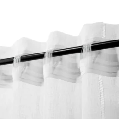 Set 2 cortinas velo tipo lino con presillas ocultas 140x240 cm
