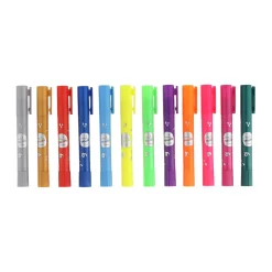 Set 12 crayones colores neón metálico