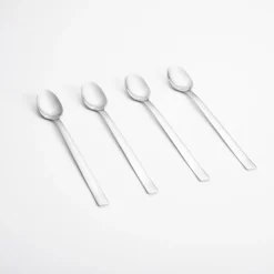 Set 4 cucharas para café helado de acero inoxidable