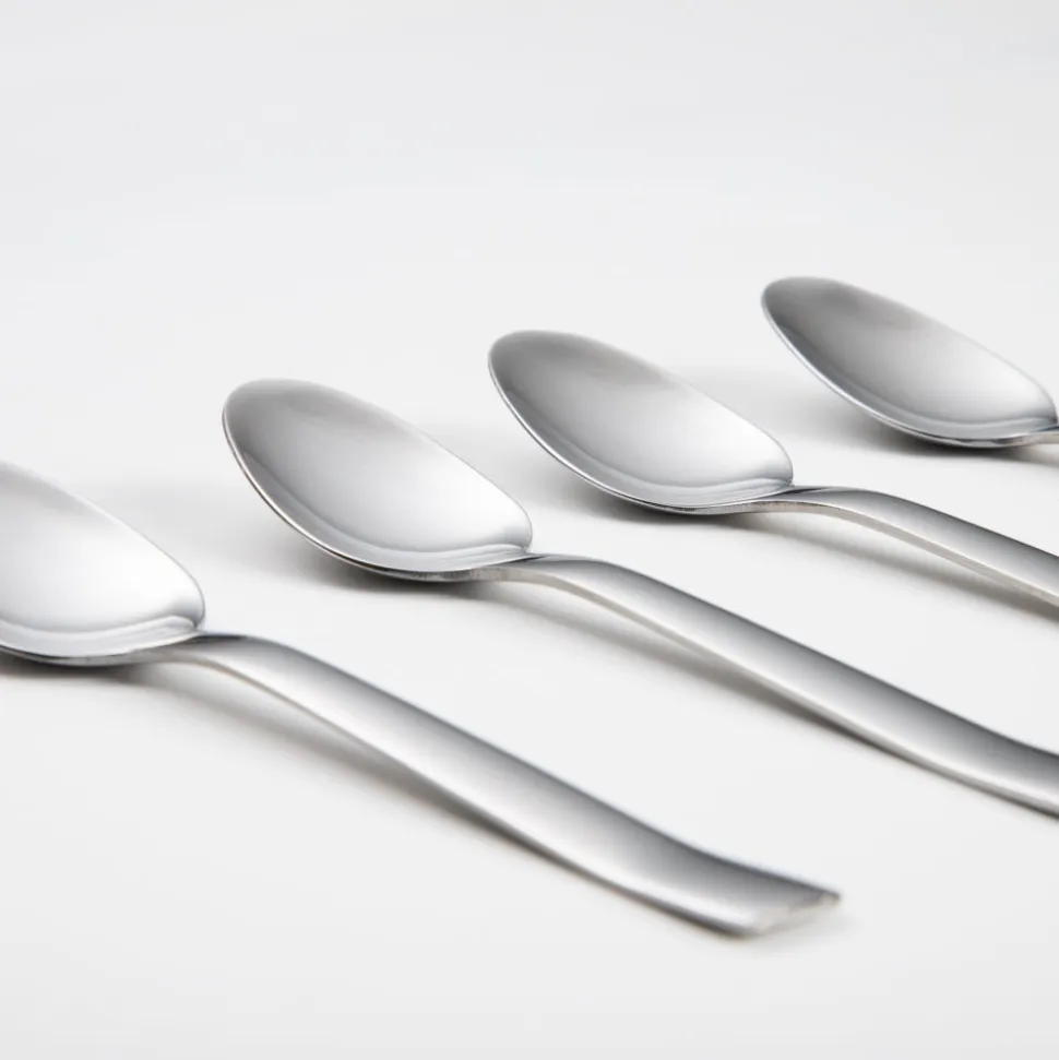 Set 4 cucharitas para café de acero inoxidable