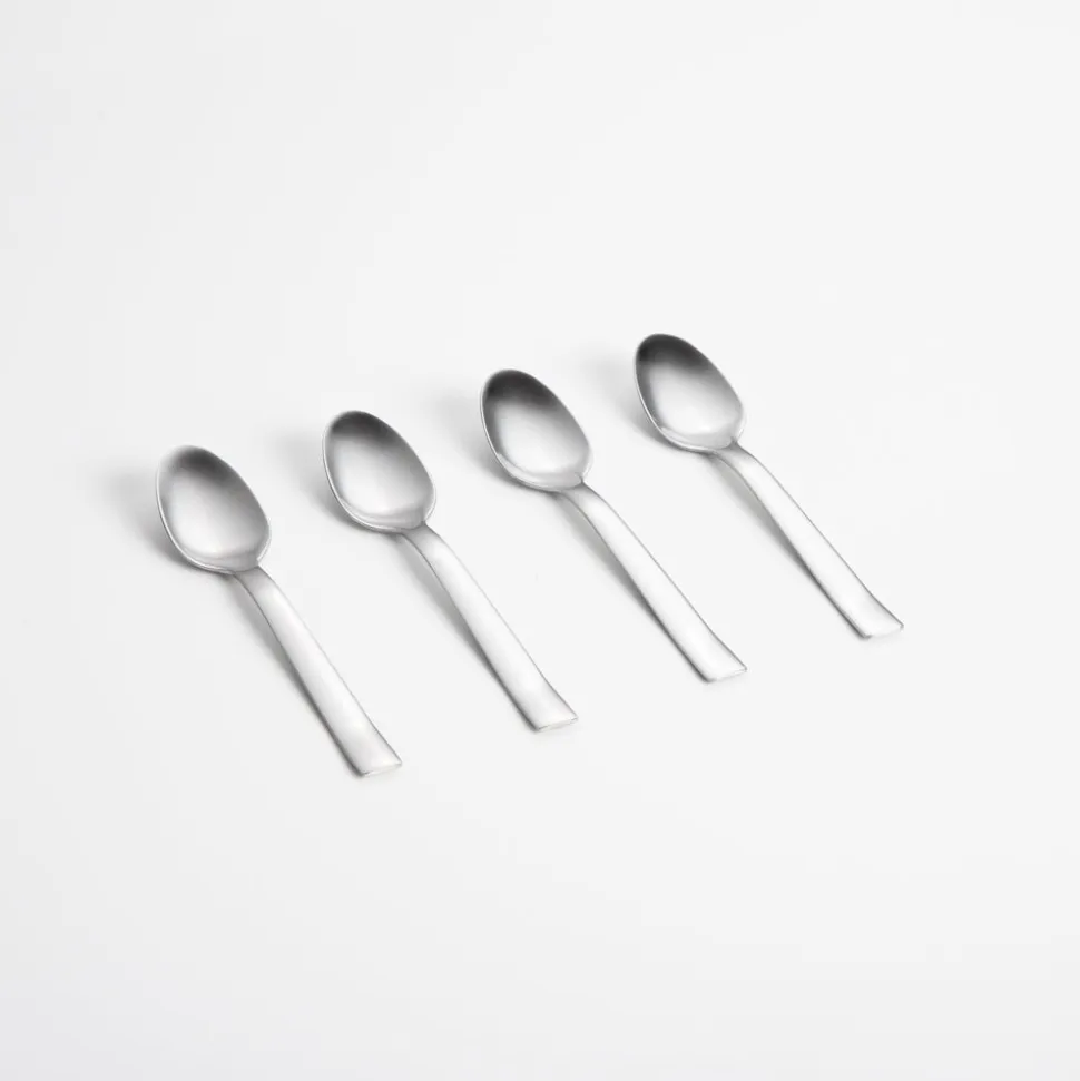Set 4 cucharitas para café de acero inoxidable