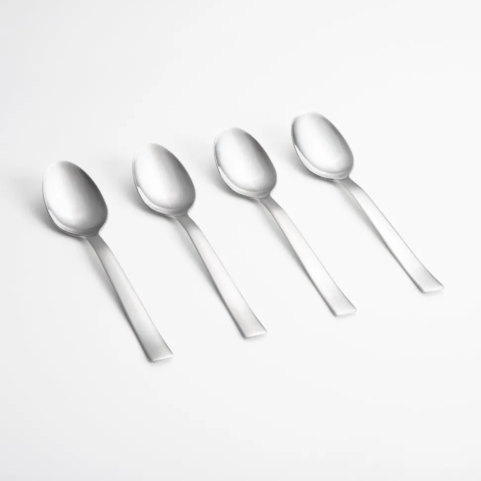 Set 4 cucharitas para postre de acero inoxidable