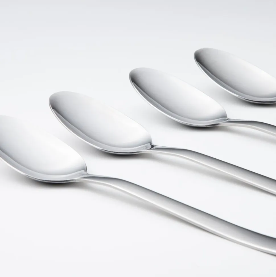 Set 4 cucharitas para postre de acero inoxidable