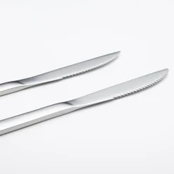 Set 2 cuchillos con filo de acero inoxidable