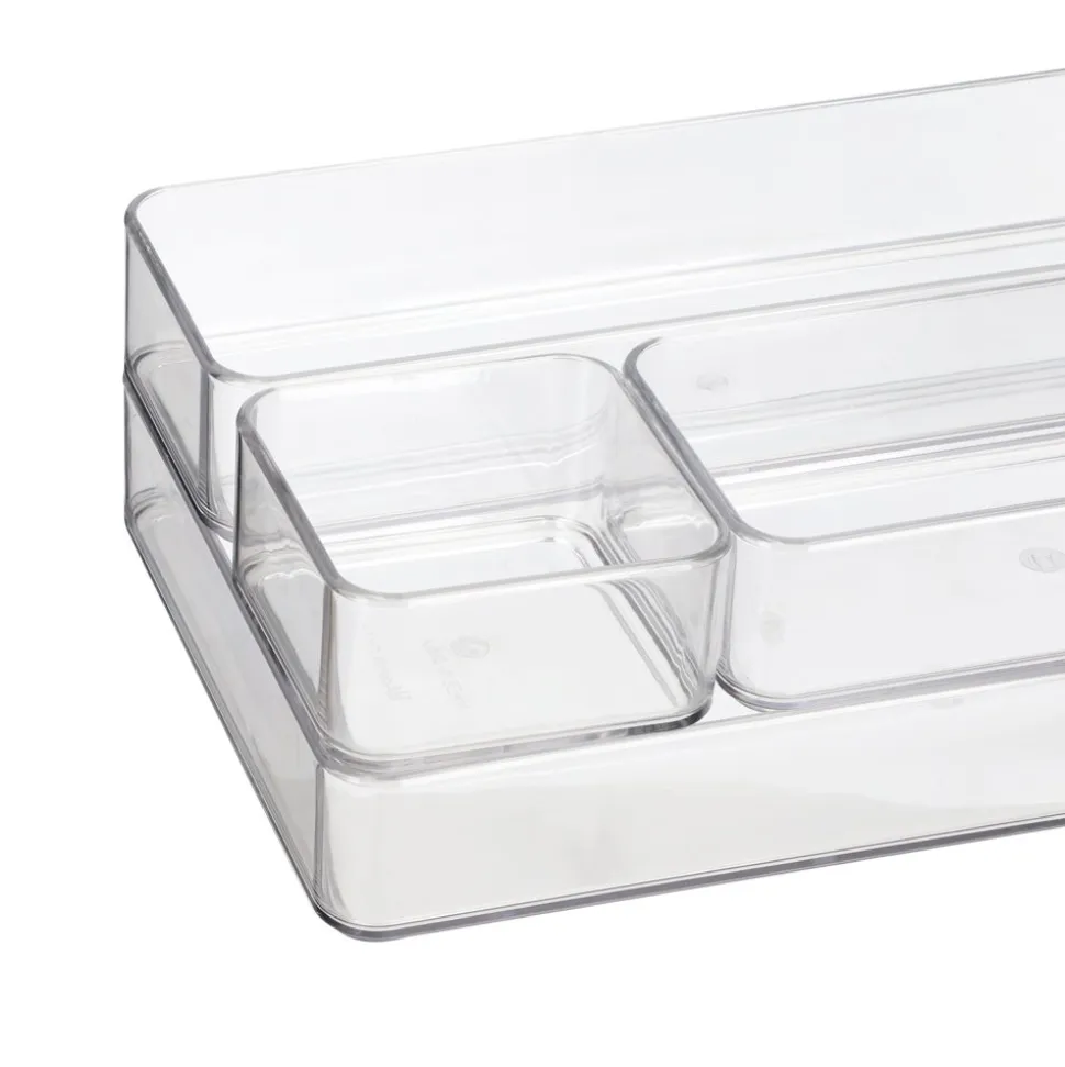 Set de 4 bandejas organizadoras de plástico
