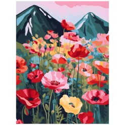 Set de bastidor con diseño y pinturas acrílicas 30x40 cm