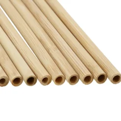Set de 10 bombillas de bambú