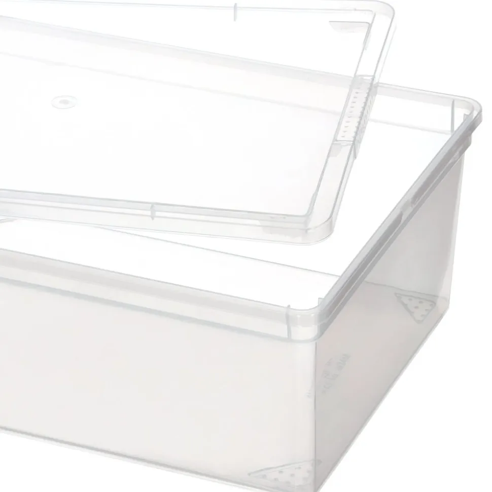 Set de 2 cajas de plástico 6 Litros 34x19x12 cm